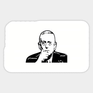 General Mad Dog Mattis Flag Sticker